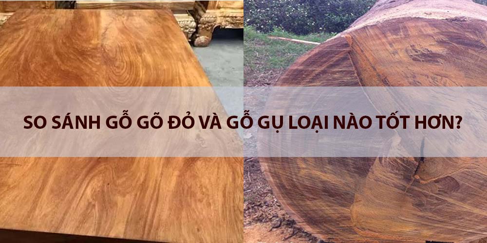 So sánh gỗ gõ đỏ và gỗ gụ