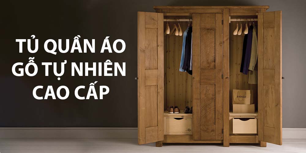 tủ quần áo gỗ tự nhiên cao cấp