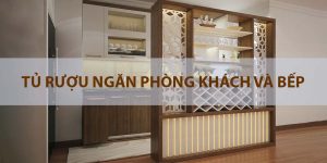 tủ rượu ngăn phòng khách và bếp