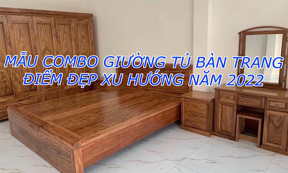 combo giường tủ bàn trang điểm