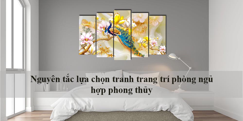 tranh trang trí phòng ngủ