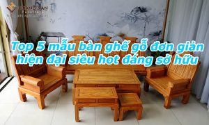 bàn ghế gỗ đơn giản