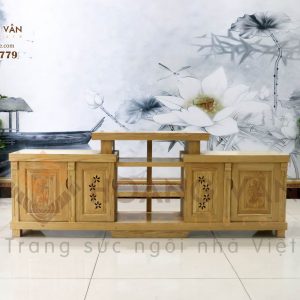 Kệ Tivi Phòng Khách Gỗ Xoan - CTVXSL004