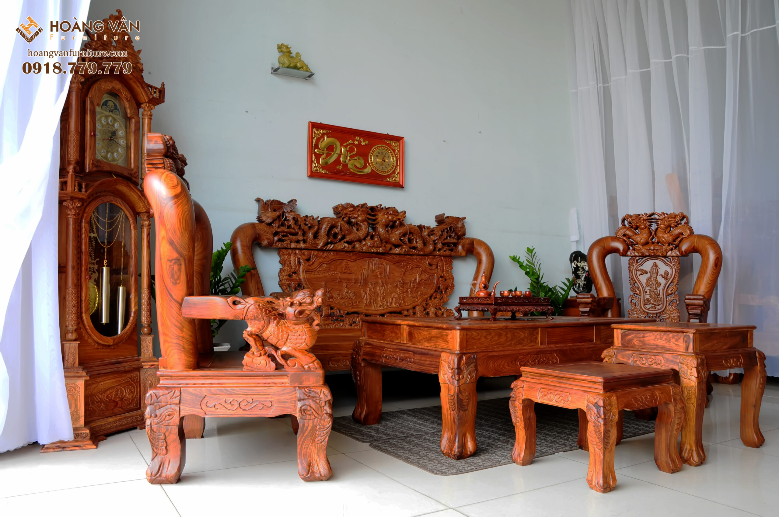 Bộ Salon Gỗ Phòng Khách