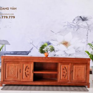 Kệ Tivi Phòng Khách Gỗ Xoan Đào Hiện Đại CTVXSDP004