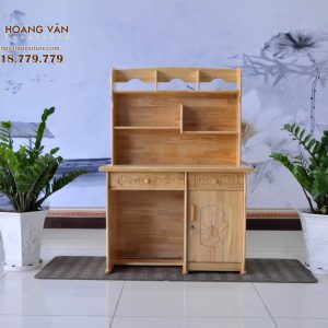 Bàn Học Có Kệ Nhỏ Cho Học Sinh Học Tại Nhà Gỗ Ghép BSHGG001