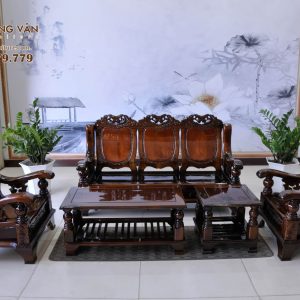 Bộ bàn ghế salon gỗ tràm SLTH009