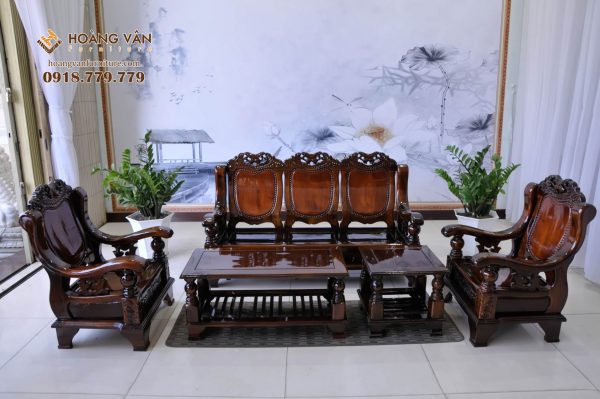 Bộ bàn ghế salon gỗ tràm SLTH009