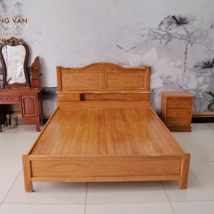 Giường Ngủ Gia Đình Gỗ Gõ Đỏ Cao Cấp GG019