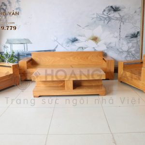 Bộ Bàn Ghế Salon Hiện Đại Gỗ Gõ - SLG035