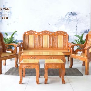 Bộ Bàn Ghế Salon Gỗ Căm Đẹp Tinh Tế - SLC003